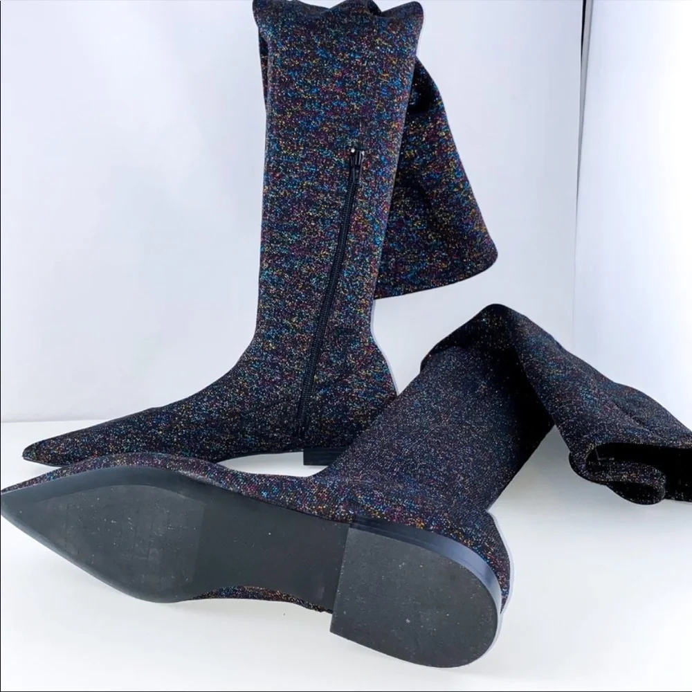 Zara Black Over the Knee Boots - Picture 7 of 7